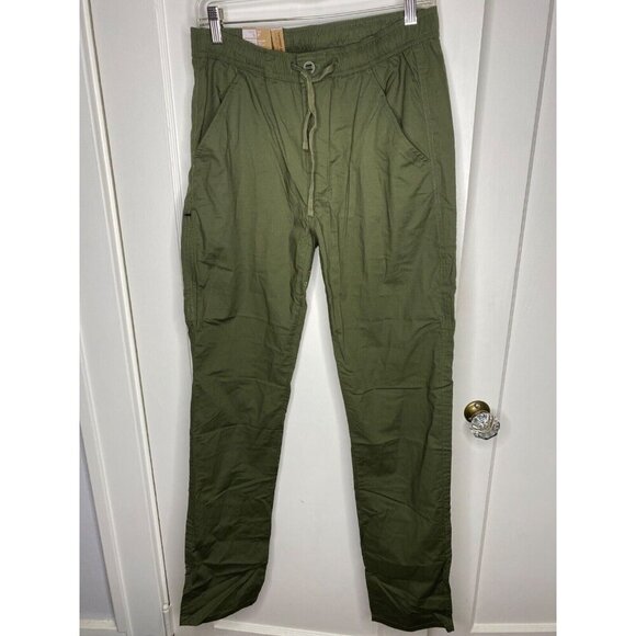 Men's PrAna Double Peak E-Waist Pants Small 32” inseam Cargo Green stretch - Picture 2 of 6